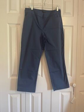 Ann Taylor Slate Blue Straight-Leg Pants